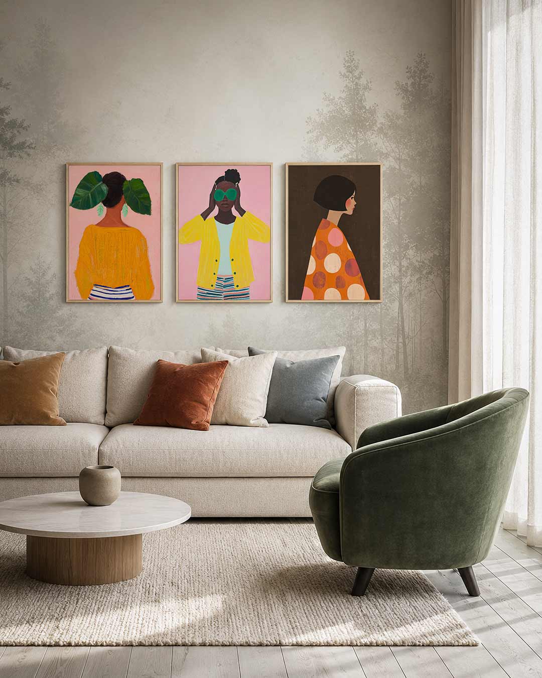 Kleurrijke harmonie Posterset