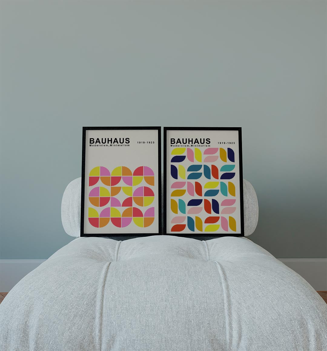 Vorm en kleurenspel Posterset
