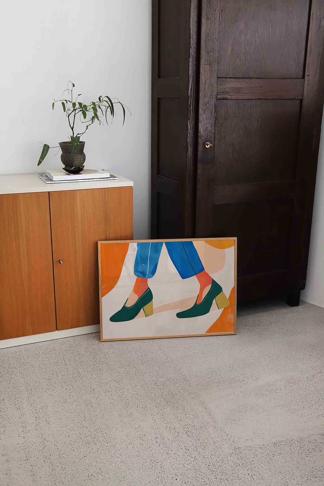 Schoenen en broek Poster