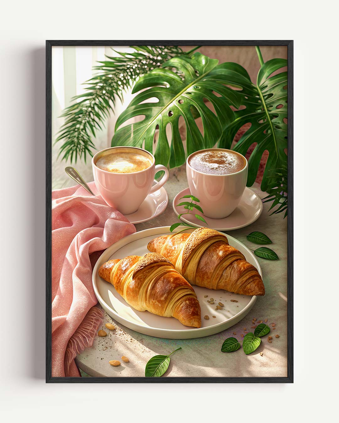 Ontspannen Ontbijt Moment Poster-WallArtistic