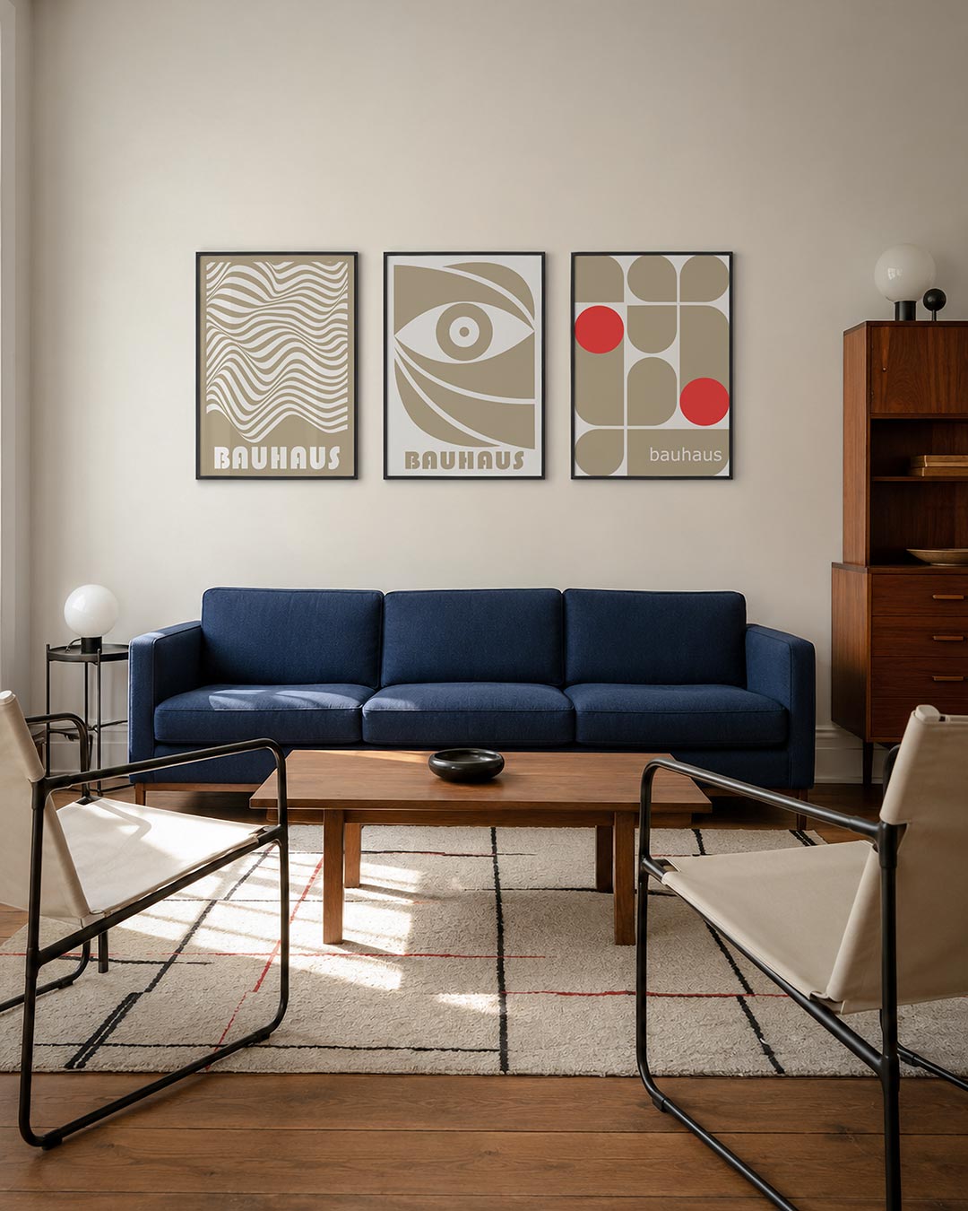 Golvend lijnenspel Posterset