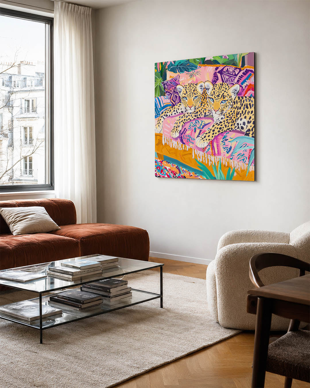 Levendige luipaarden Kunstwerk
