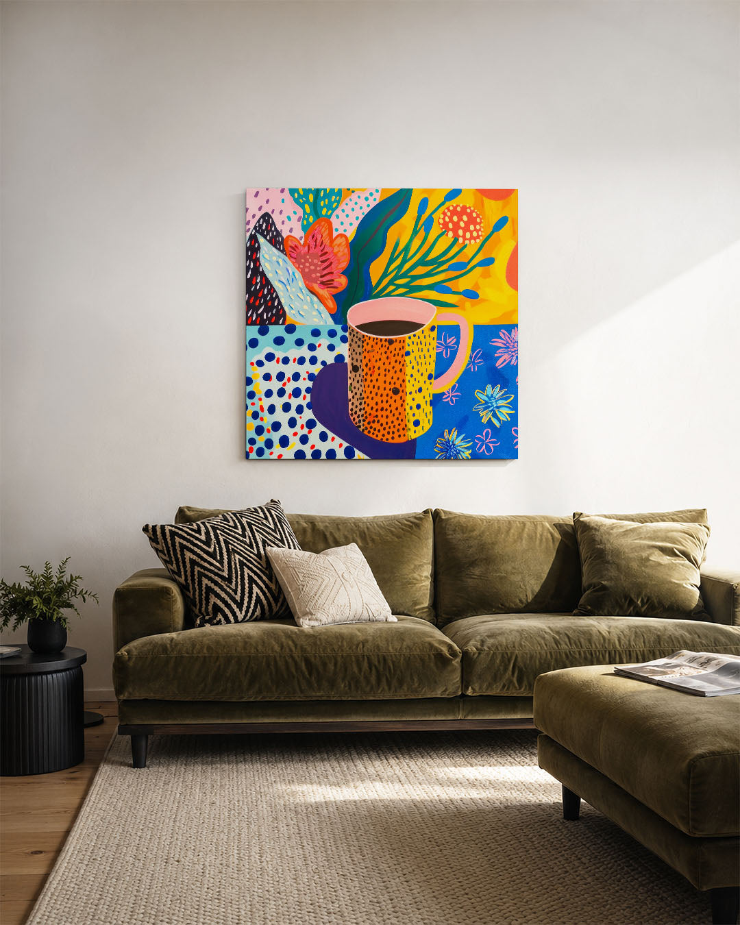 Kleurrijke patronen Kunstwerk