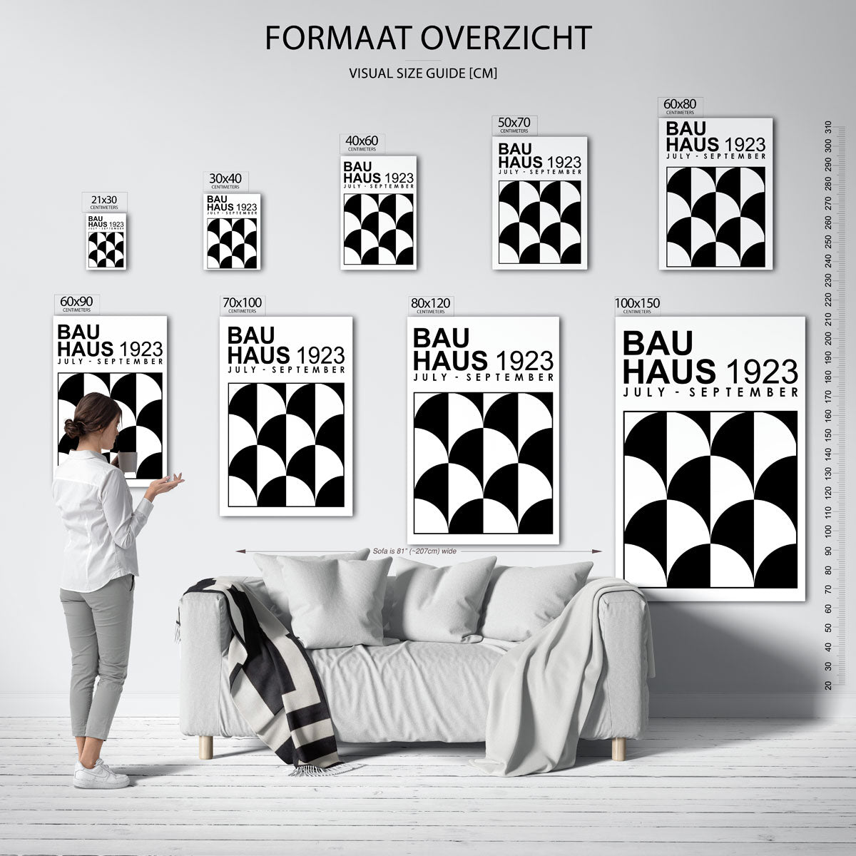 Vormritme en kleur Poster