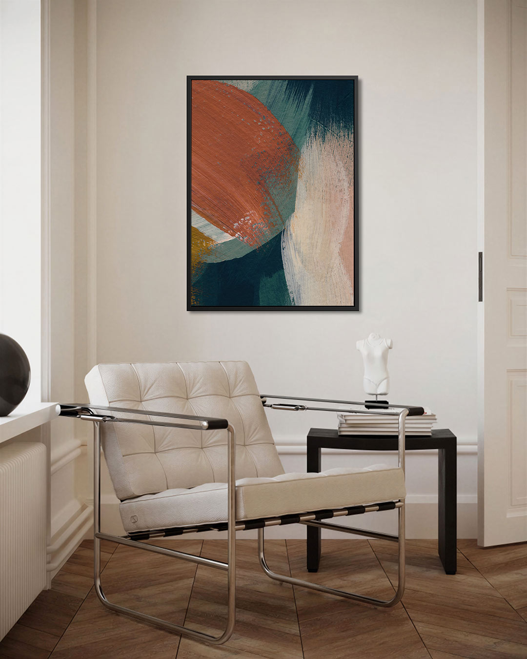 Dynamische kleurvlakken Kunstwerk