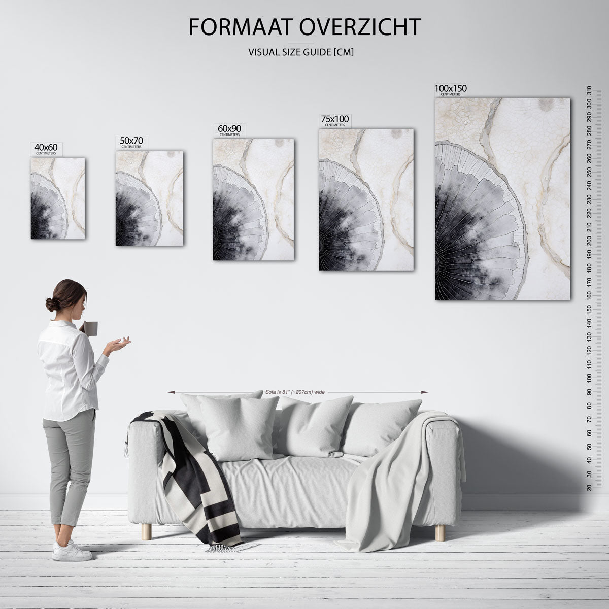 Organische lijnen Kunstwerk
