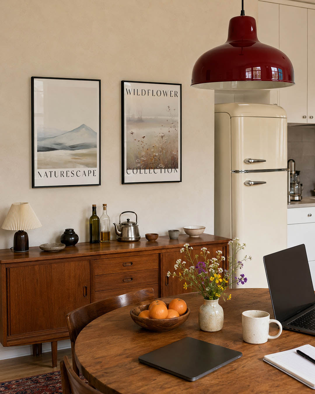 Landschap in lijnen Posterset