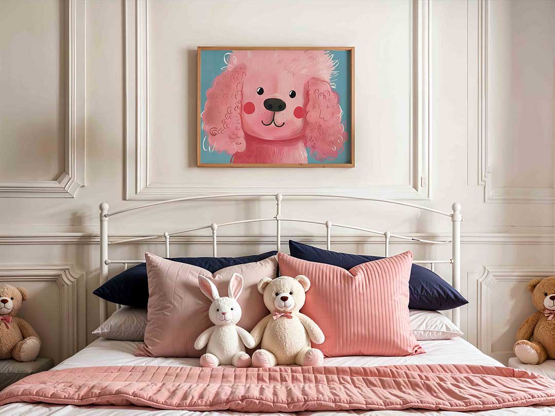 Roze poedel Poster