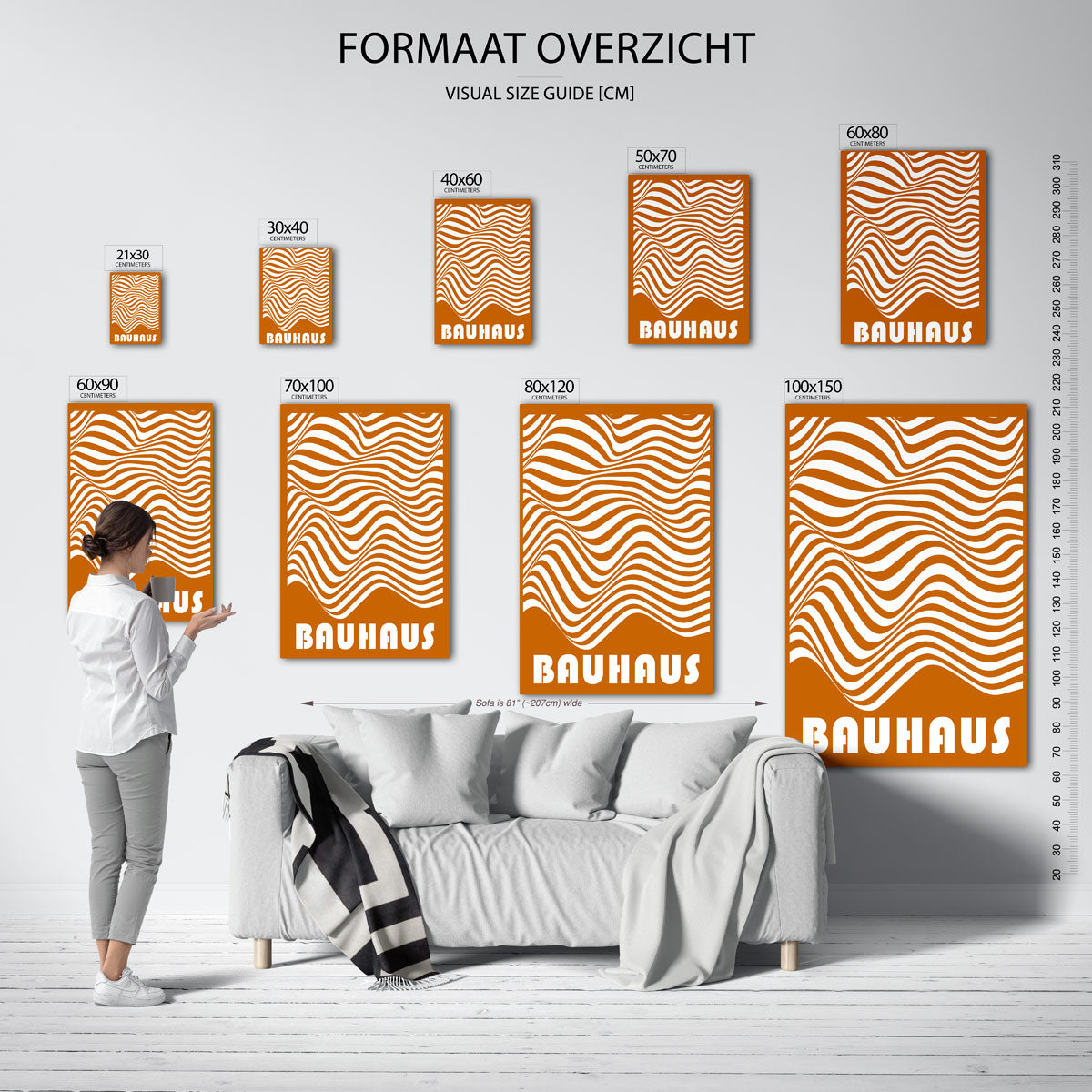 Golvend lijnenspel Poster