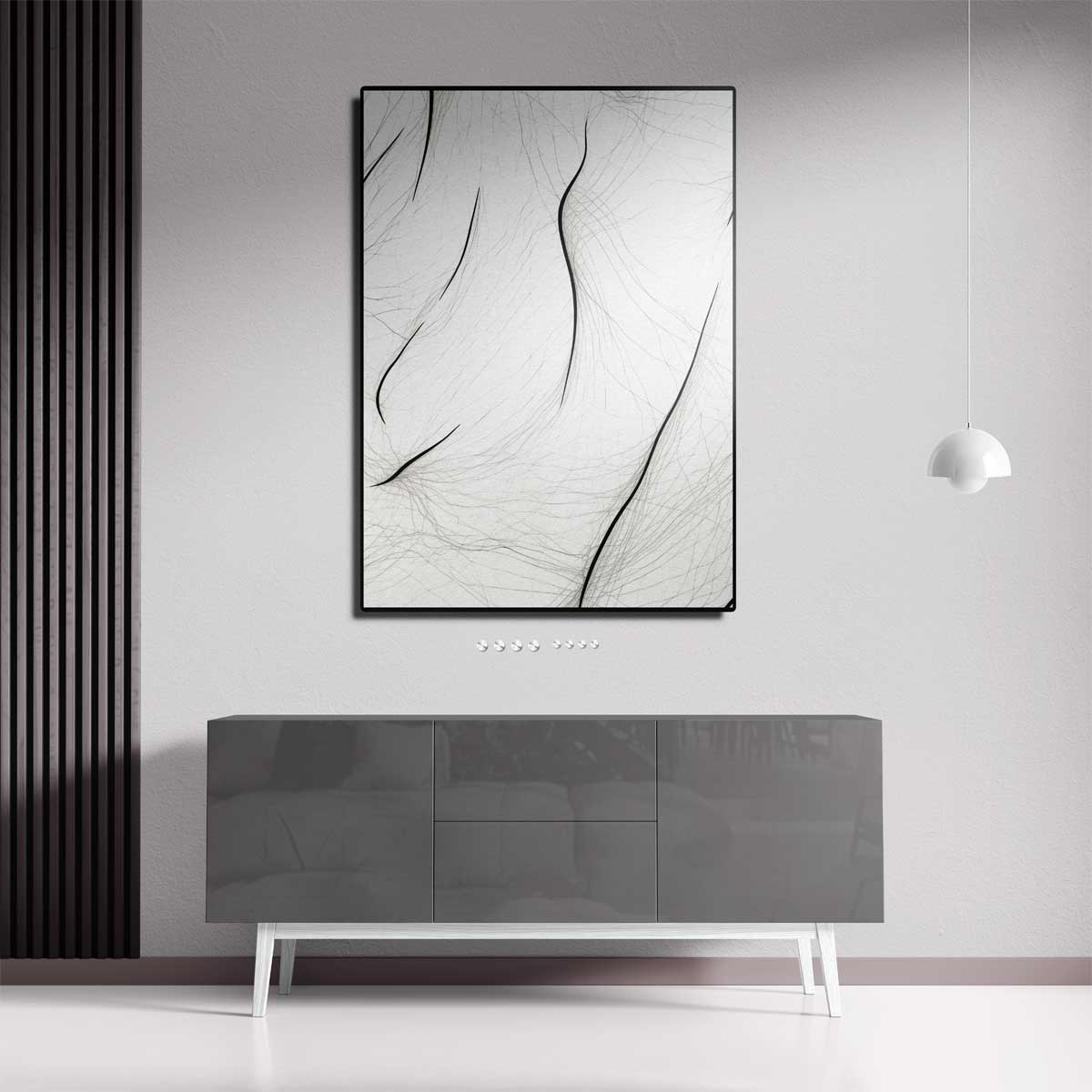 Dansende Lijnen Kunstwerk-canvas-dibond-plexiglas-wanddecoratie-WallArtistic