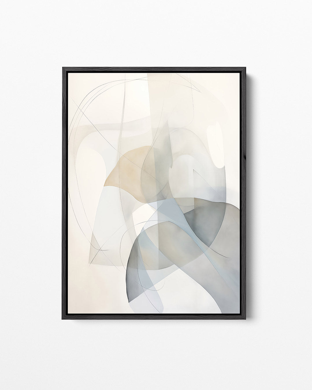 Vloeiende lijnen compositie Kunstwerk