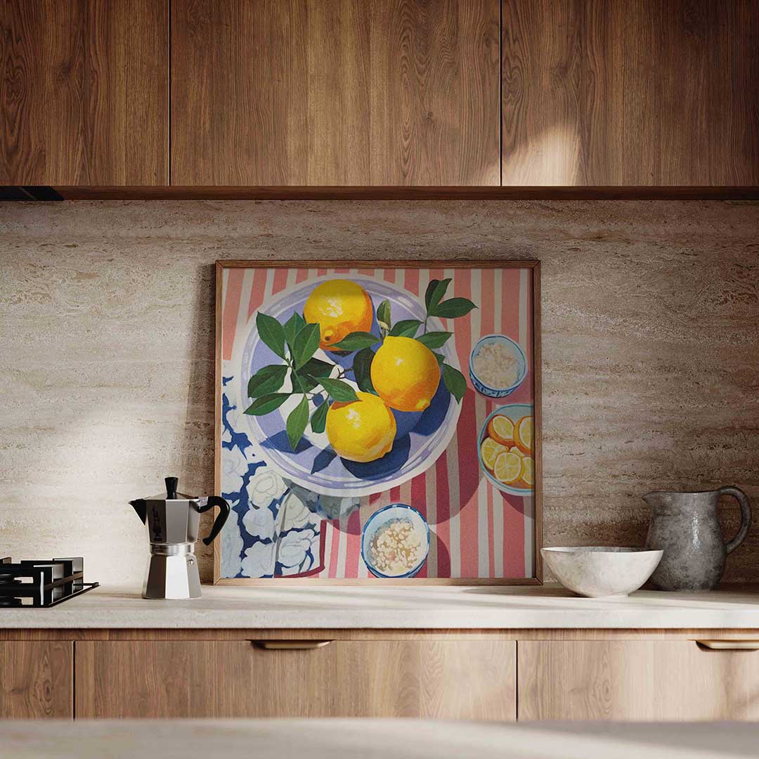 Citroenen op schaal Poster