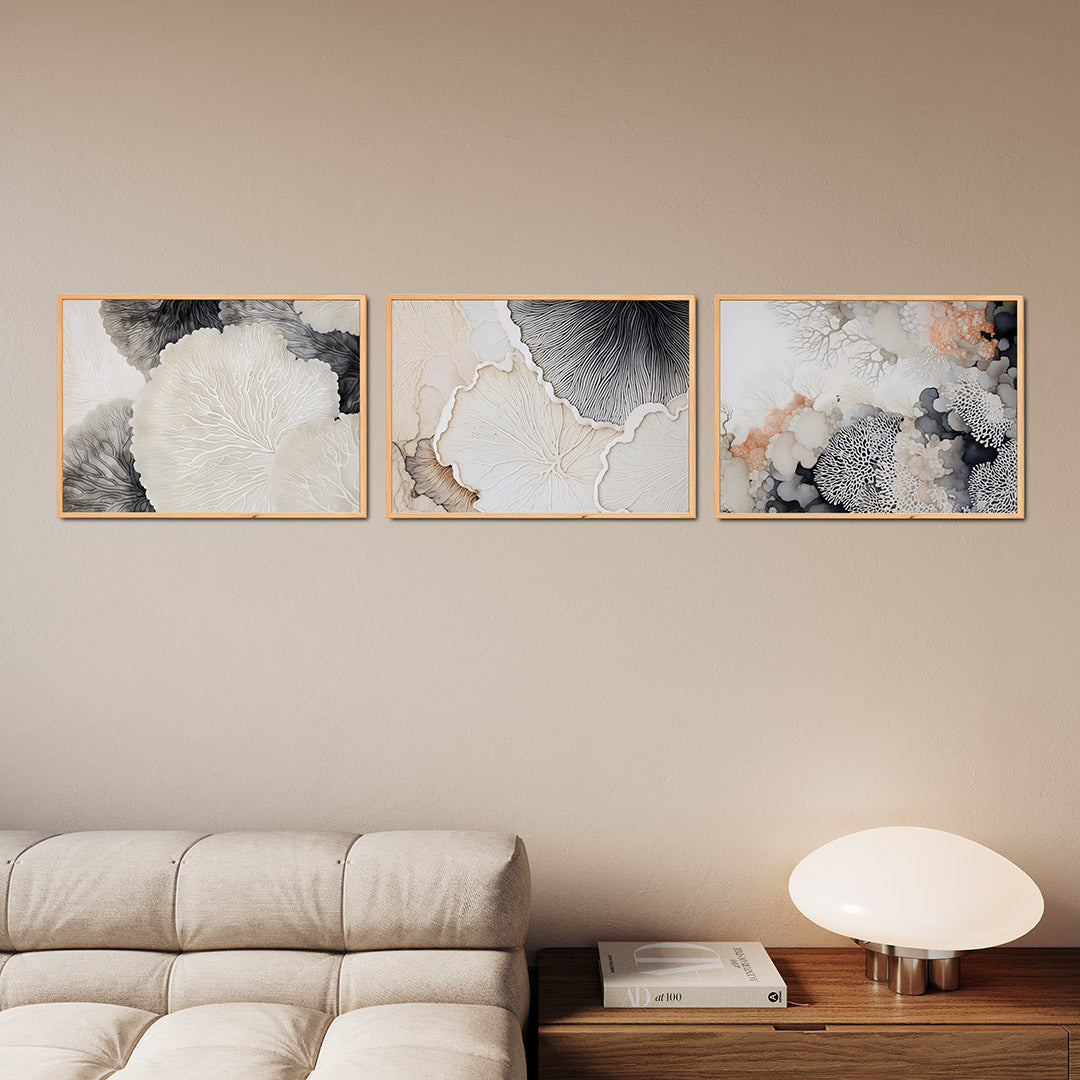 Organische lijnen Posterset