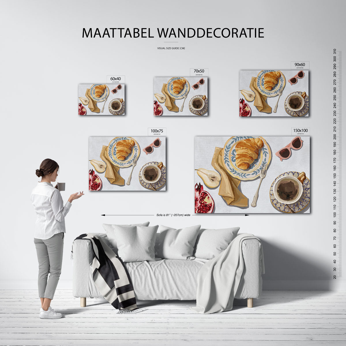 Ontbijt illustratie Kunstwerk