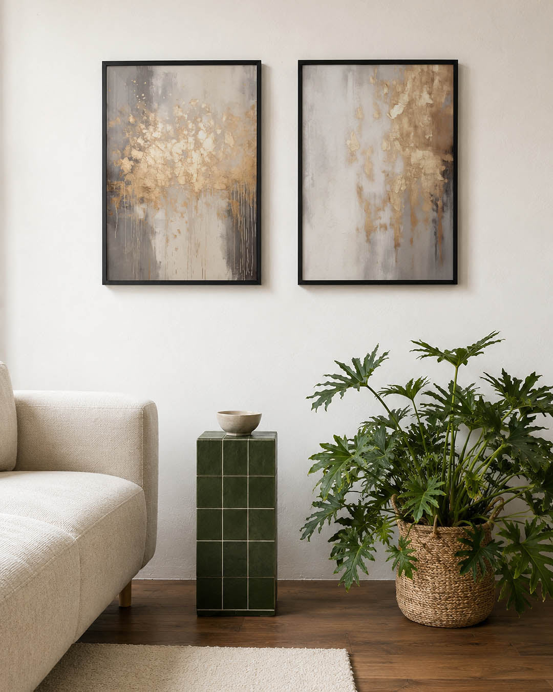 Gouden vervaging Posterset