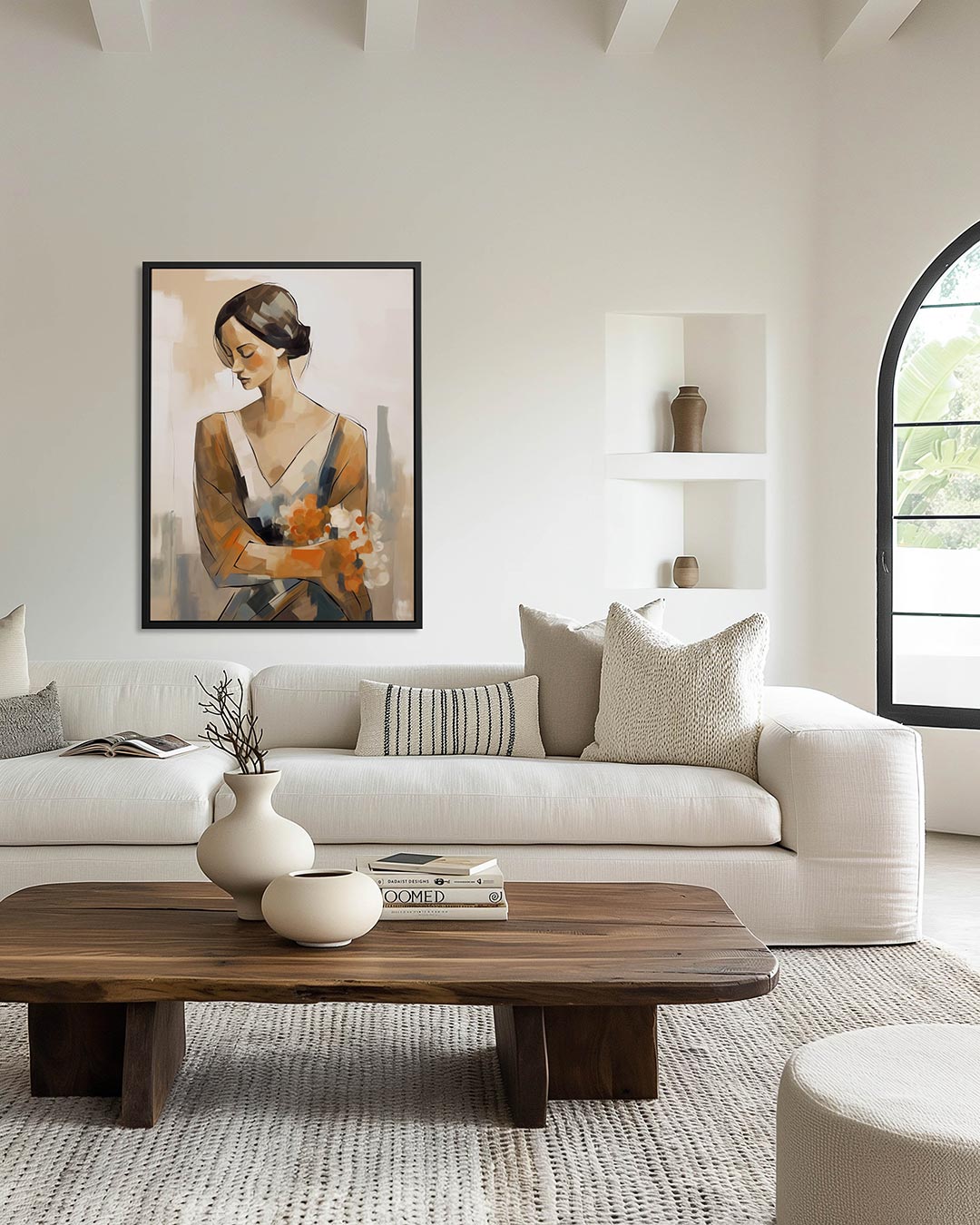 Vrouwelijke elegantie Kunstwerk