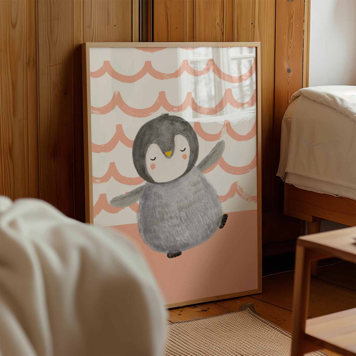 Schattige Pinguïn Kinderkamerposter-WallArtistic