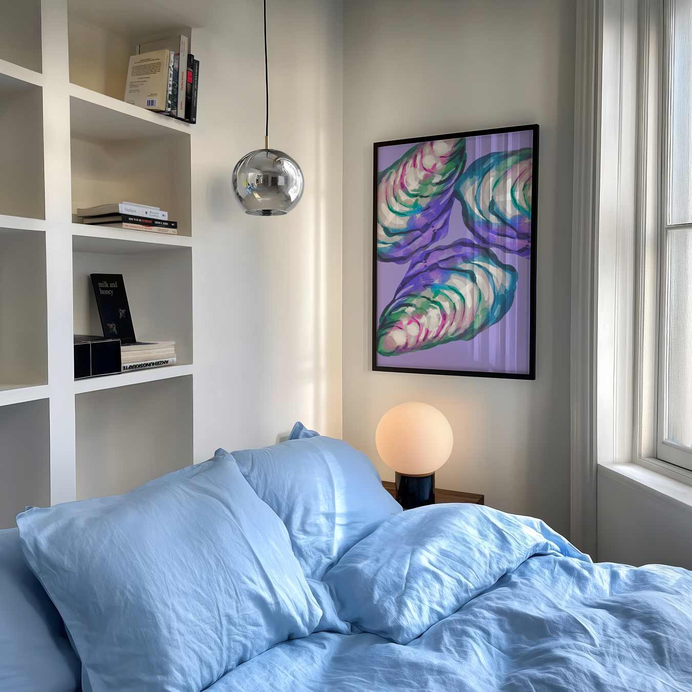 Abstracte Oesterschelpen Poster-WallArtistic
