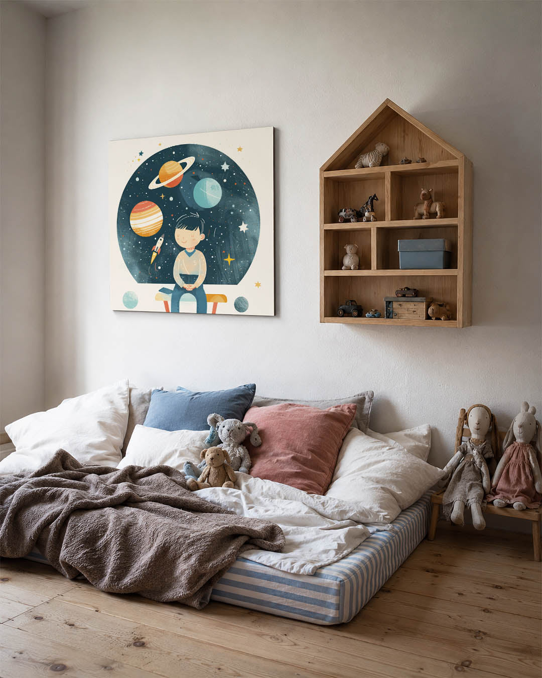 Dromerige ruimte illustratie Kunstwerk