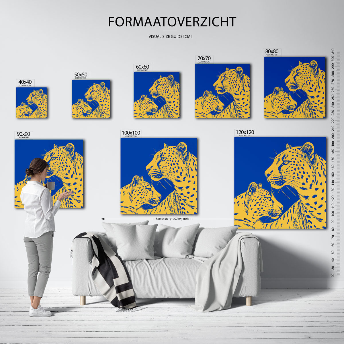 Twee luipaarden Poster