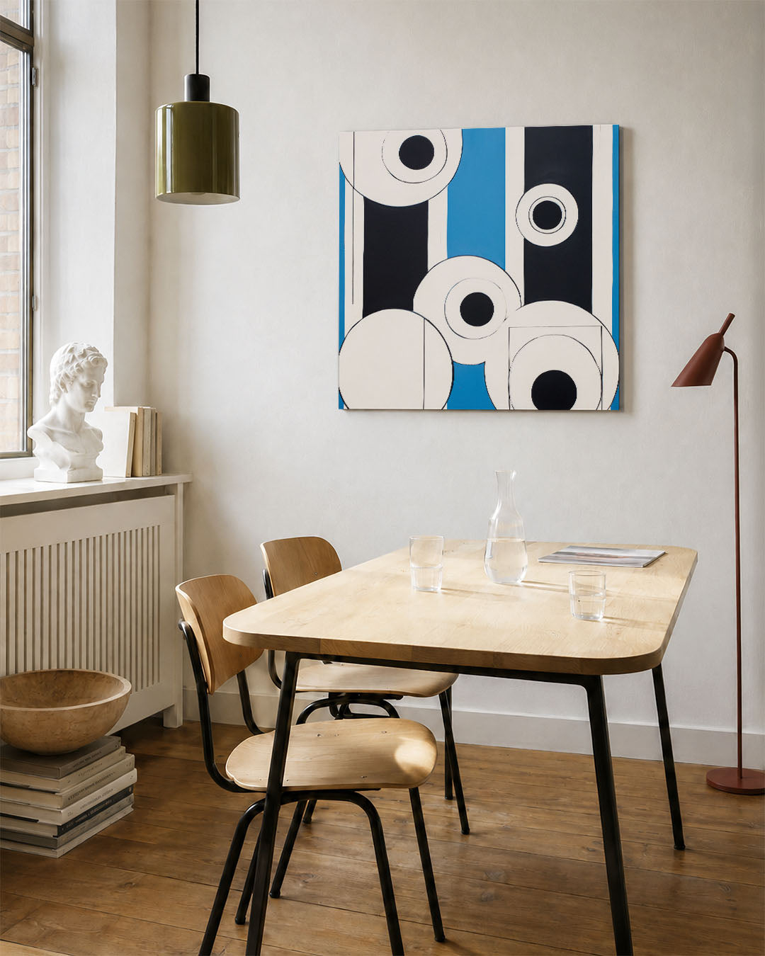 Geometrische cirkelcompositie Kunstwerk