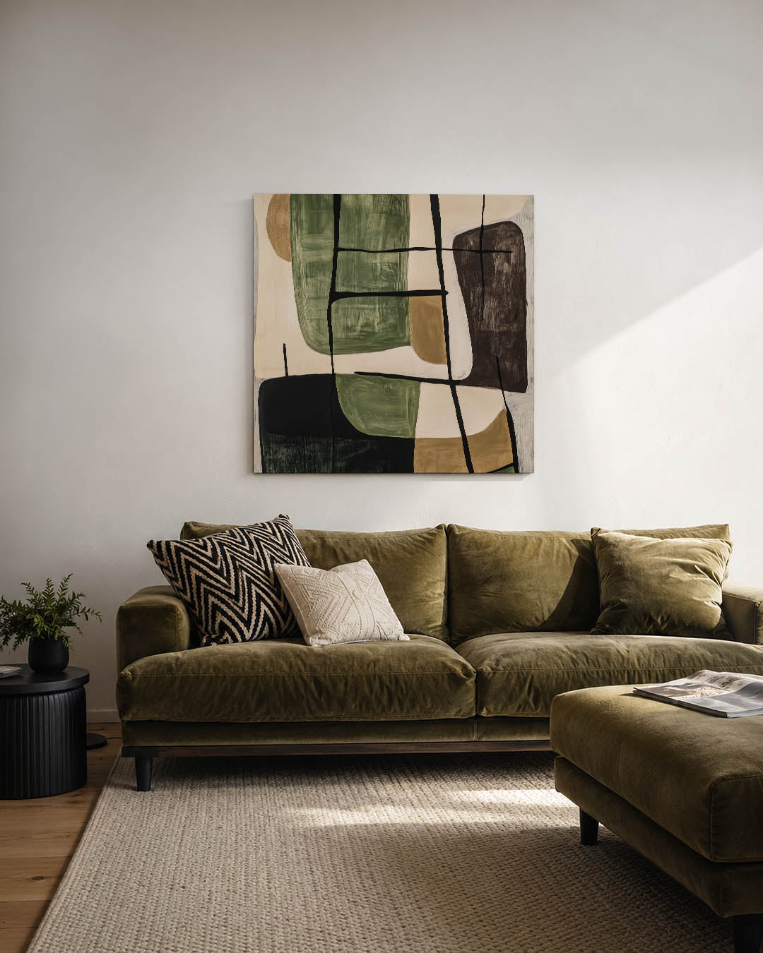 Organische vormen compositie Kunstwerk