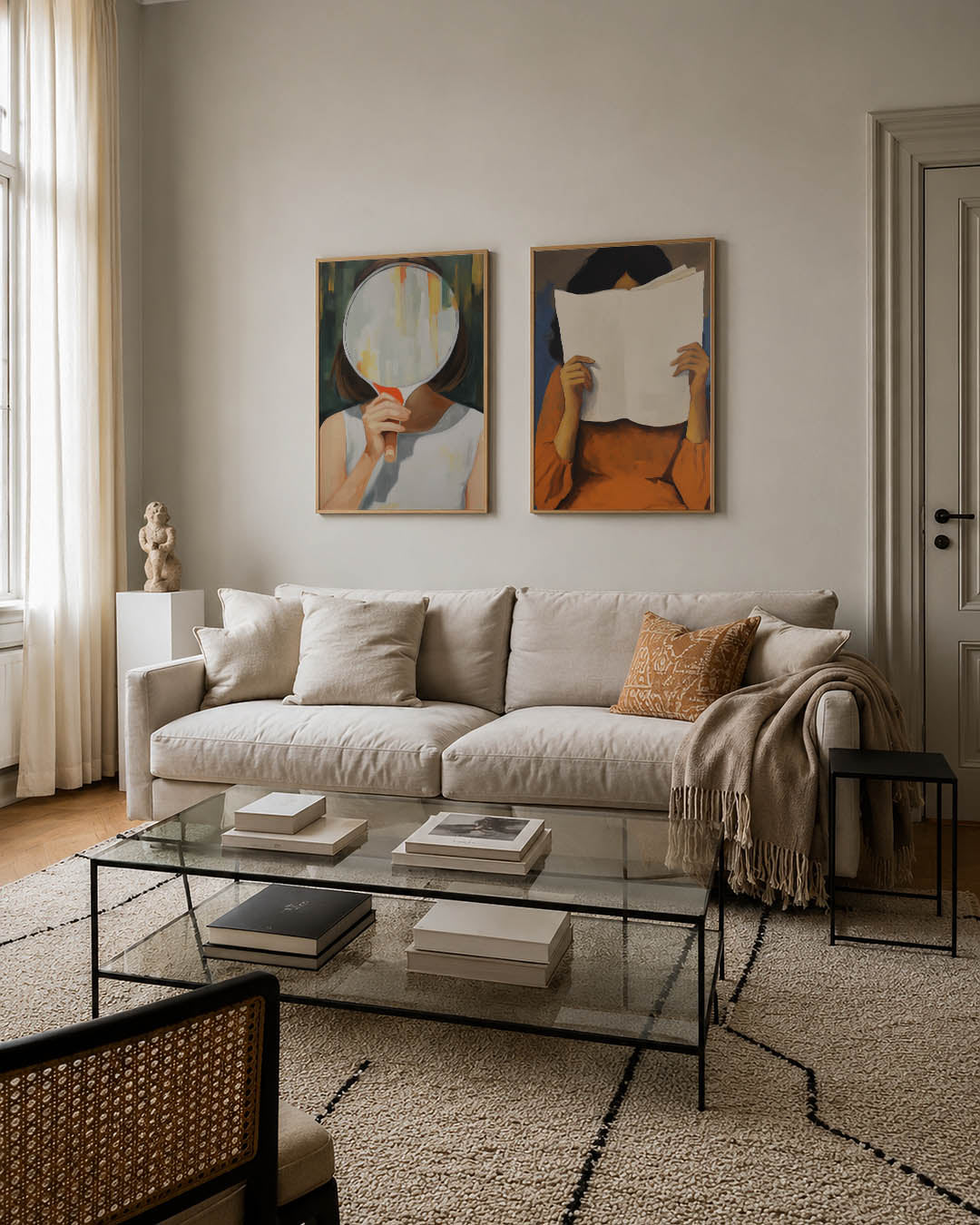 Spiegeling en kleur Posterset