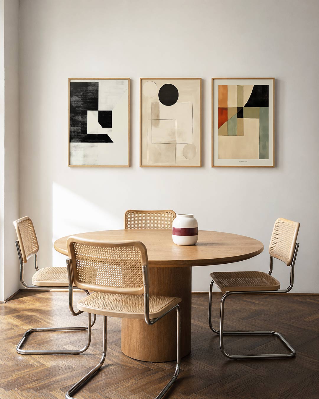 Zwart wit vlakverdeling Posterset