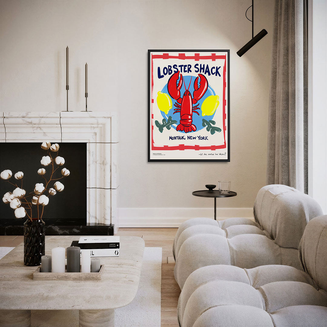 Kleurrijke kreeft illustratie Kunstwerk
