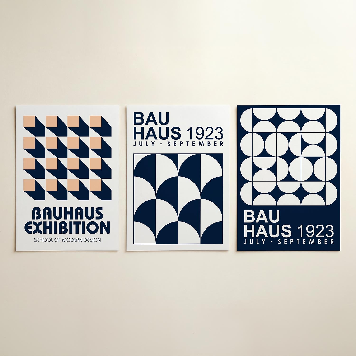 Vorm en schaduw Posterset