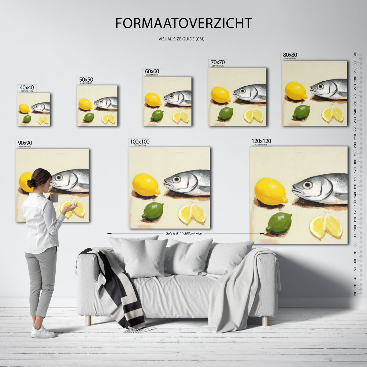 Vis en citrus Poster