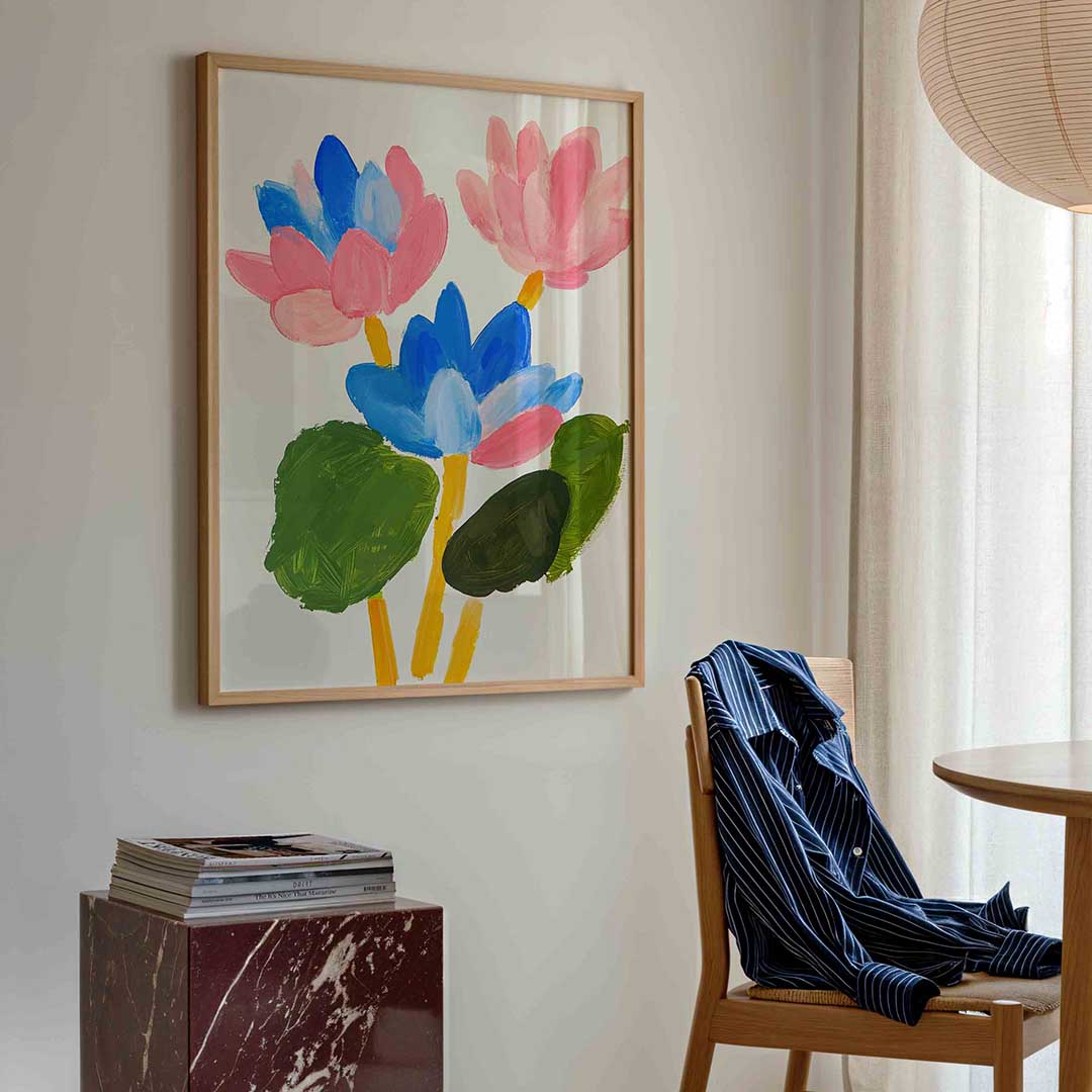 Bloemen en bladeren Poster