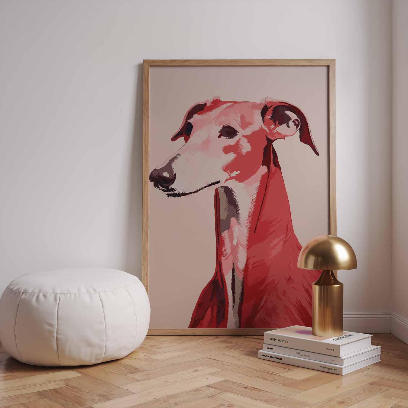 Stijlvolle Greyhound Poster-WallArtistic
