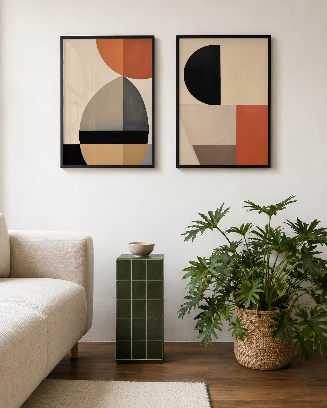 Vorm en kleurenspel Posterset