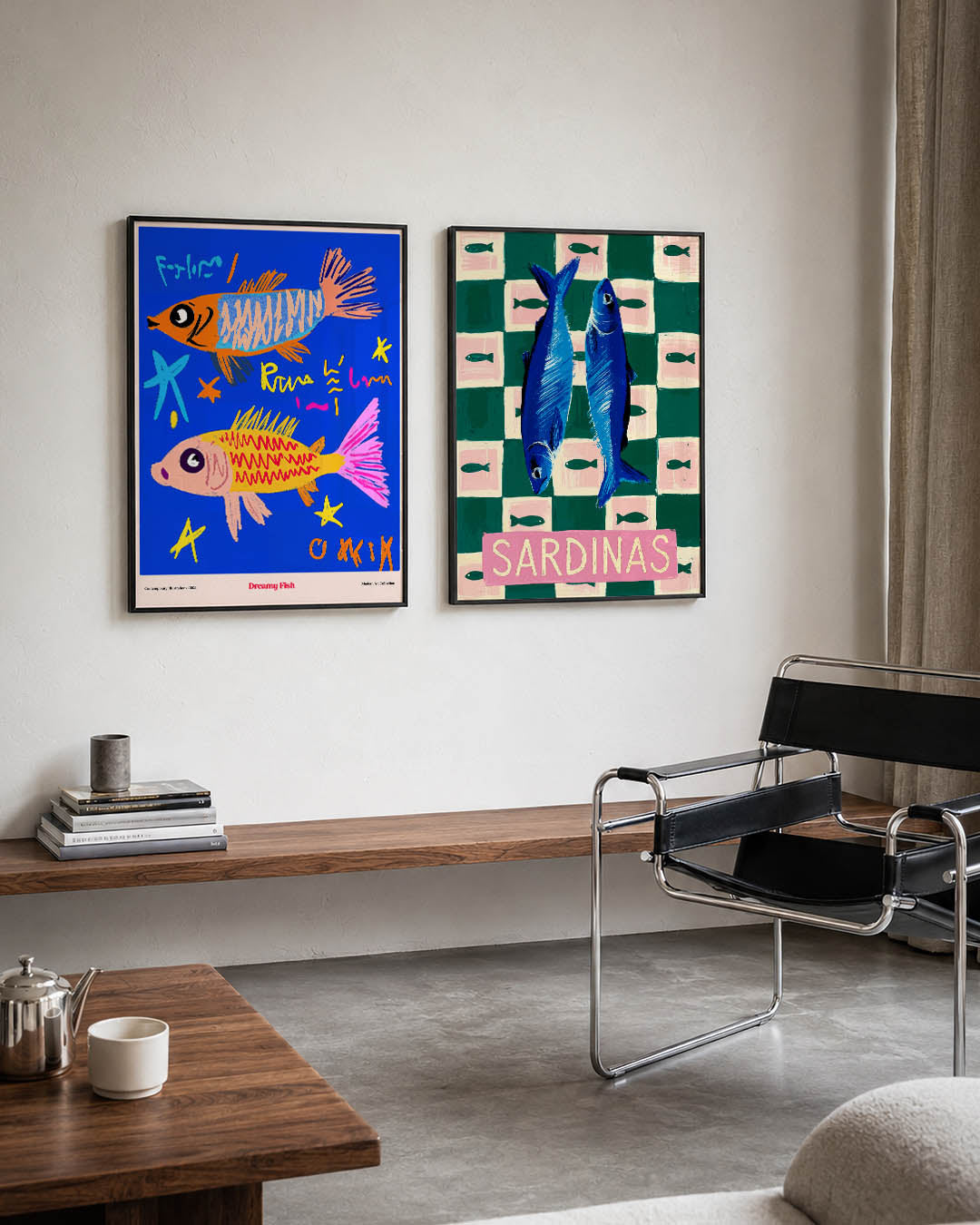 Vrolijke vissen Posterset