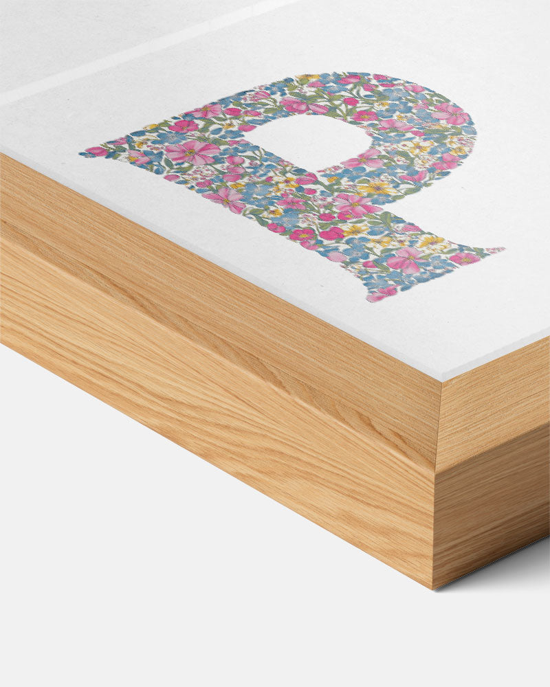 Bloemenletter P Poster-WallArtistic
