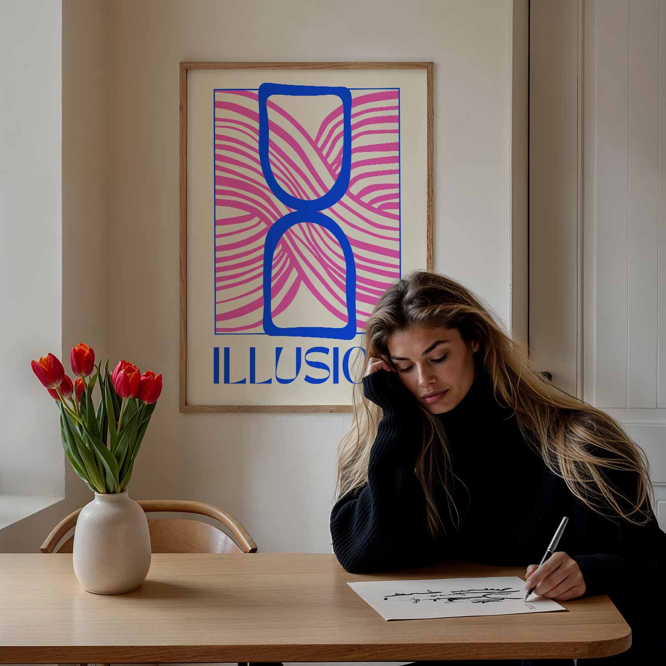 Moderne Illusie Poster-WallArtistic