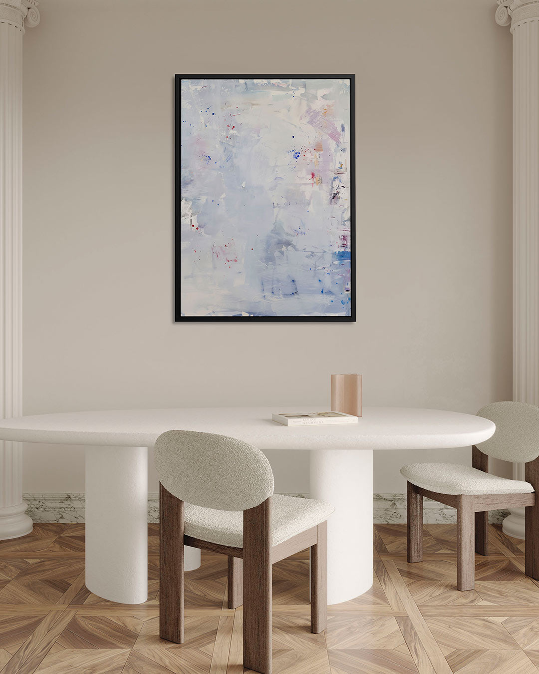 Kleurrijke vegen Kunstwerk