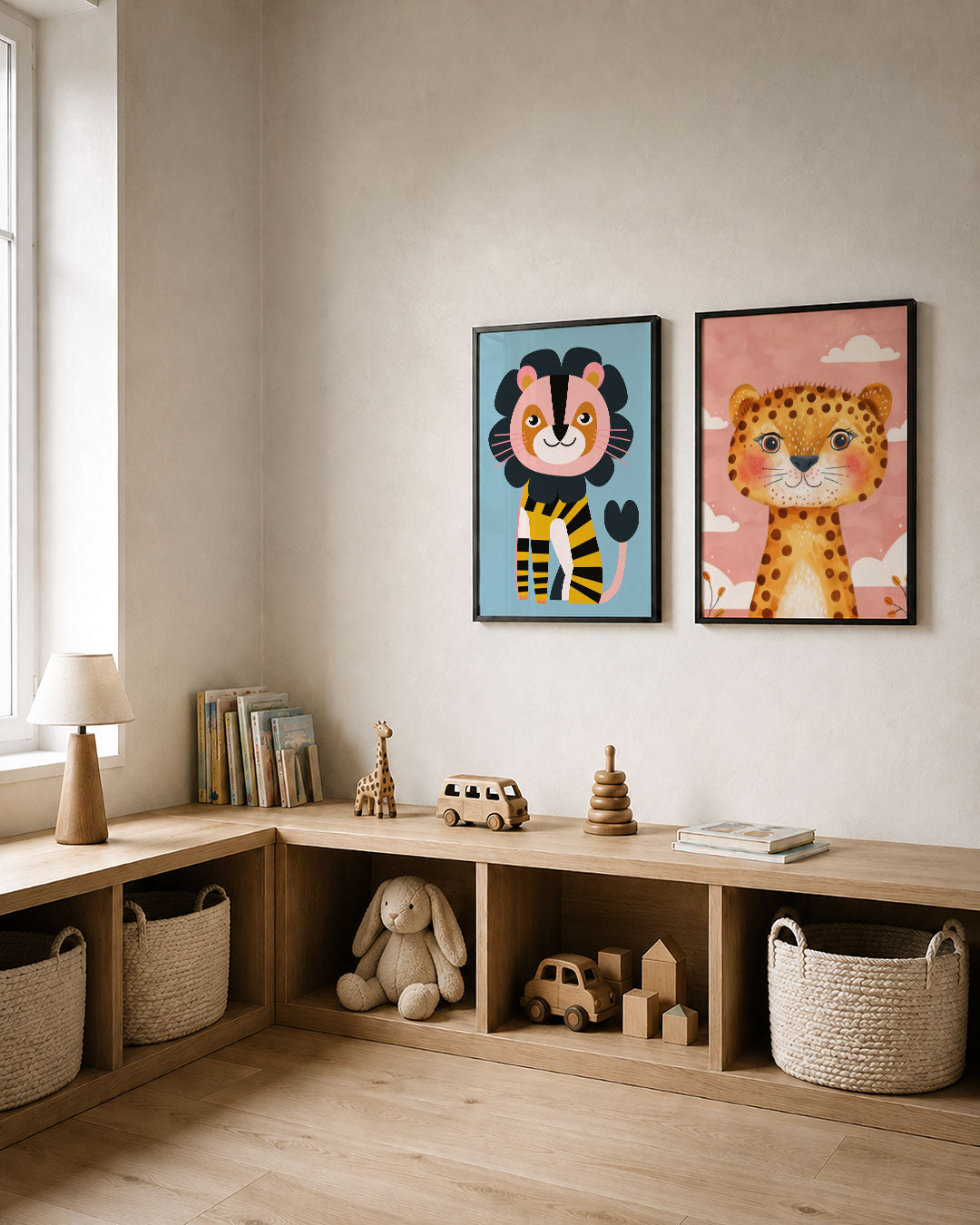 Vrolijke dierenfiguur Posterset