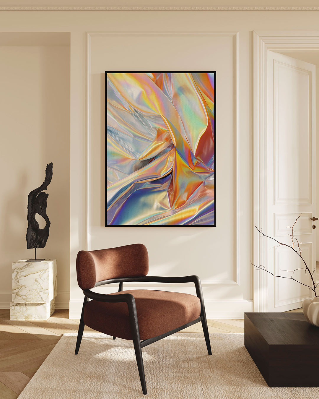 Iridescente kleurenpracht Kunstwerk