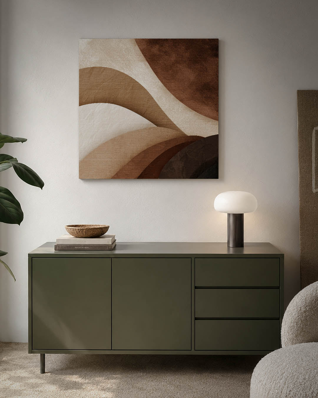 Organische vormen compositie Kunstwerk