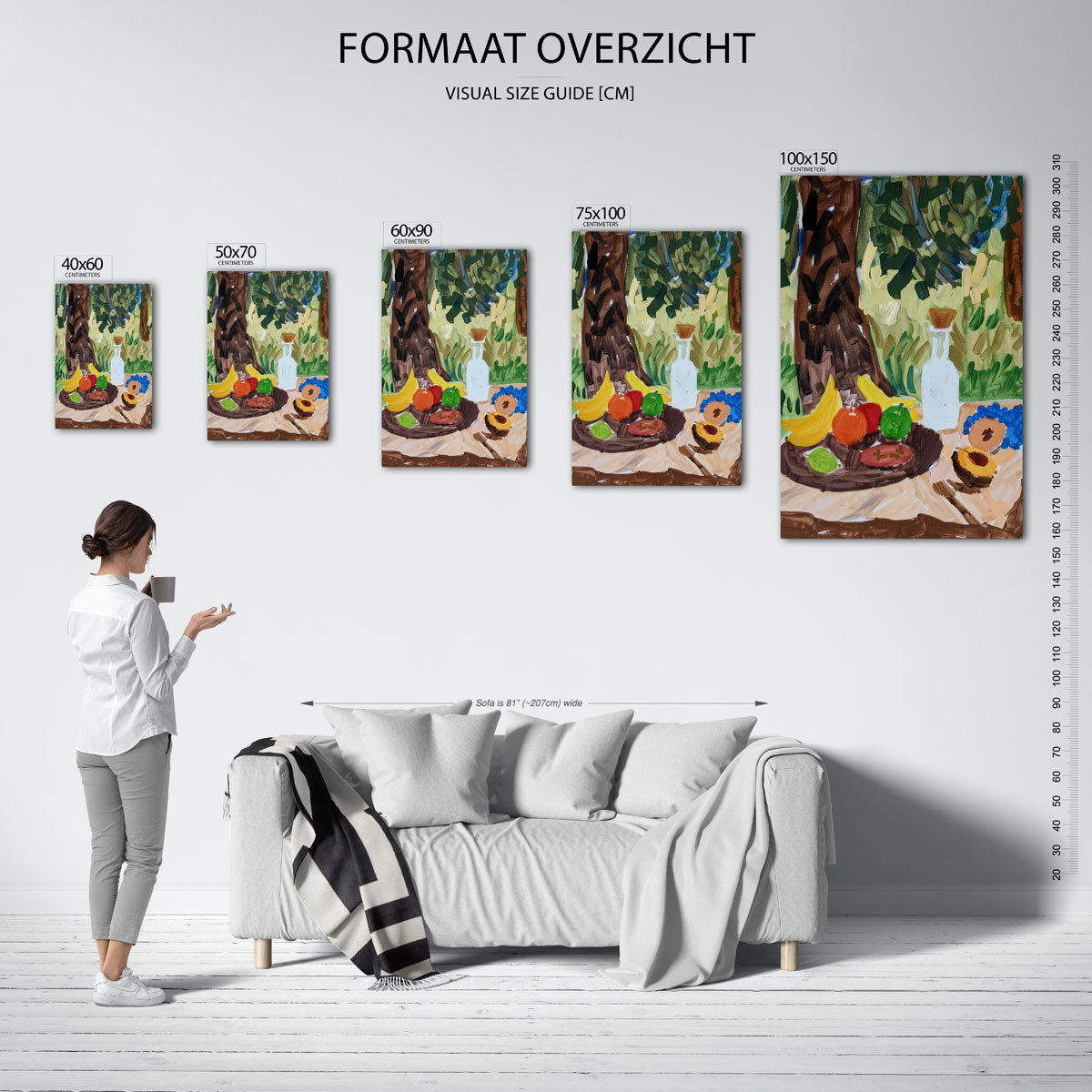 Levendige compositie Kunstwerk