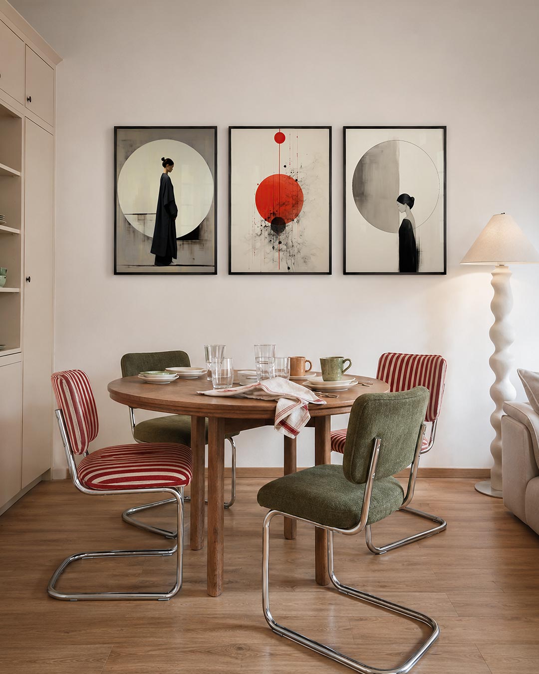 Cirkel en silhouet Posterset