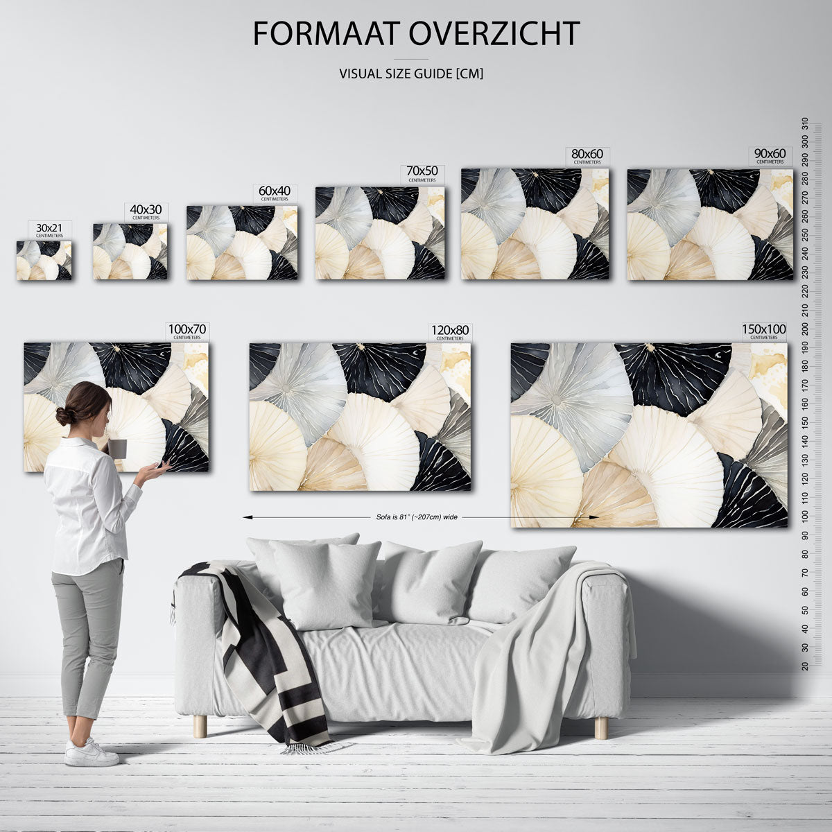Abstracte cirkelvormen Poster