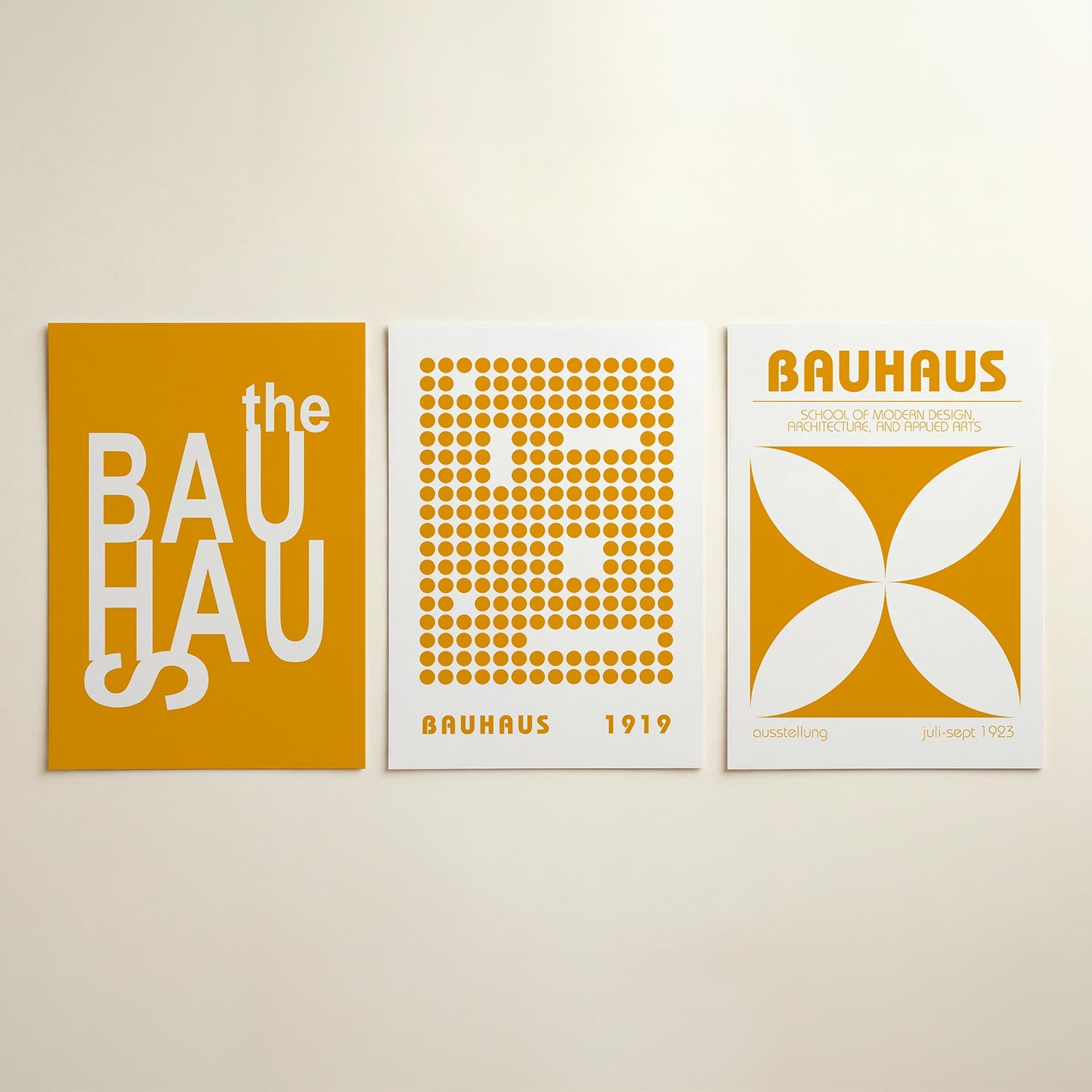 Typografisch spel Posterset