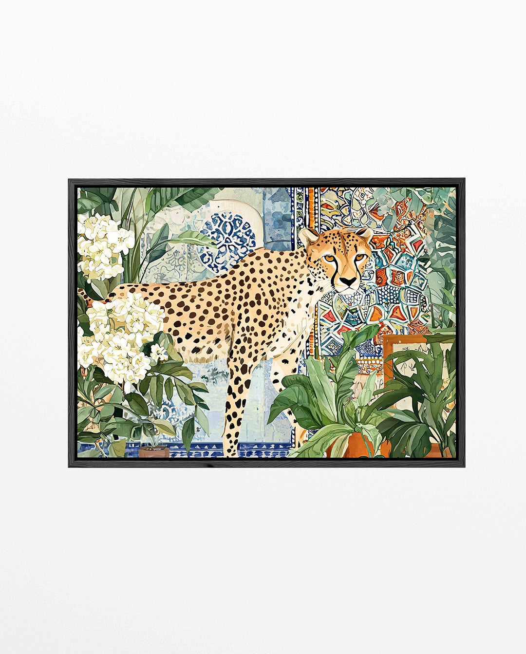 Luipaard en patronen Kunstwerk