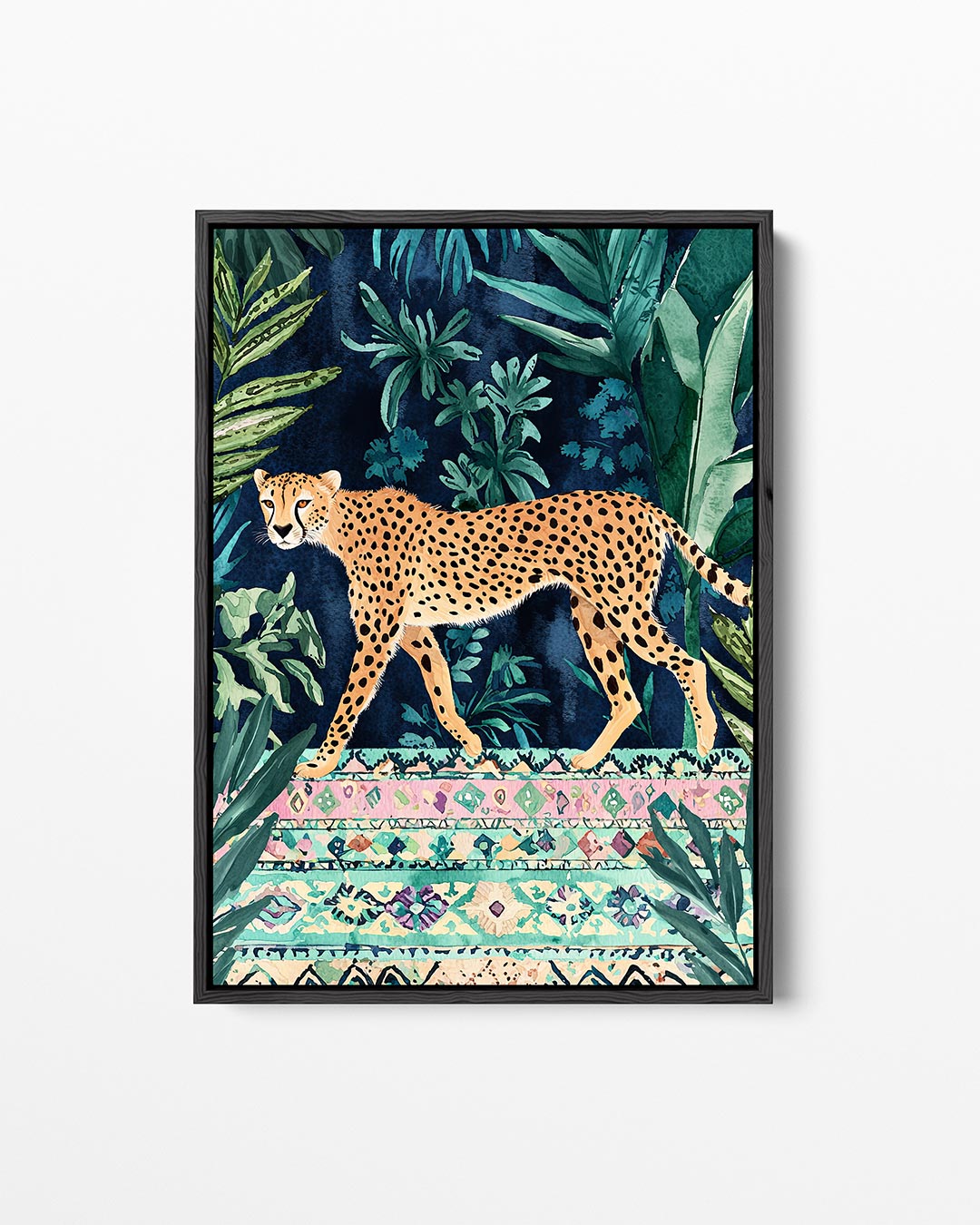Jungle cheetah wandeling Kunstwerk