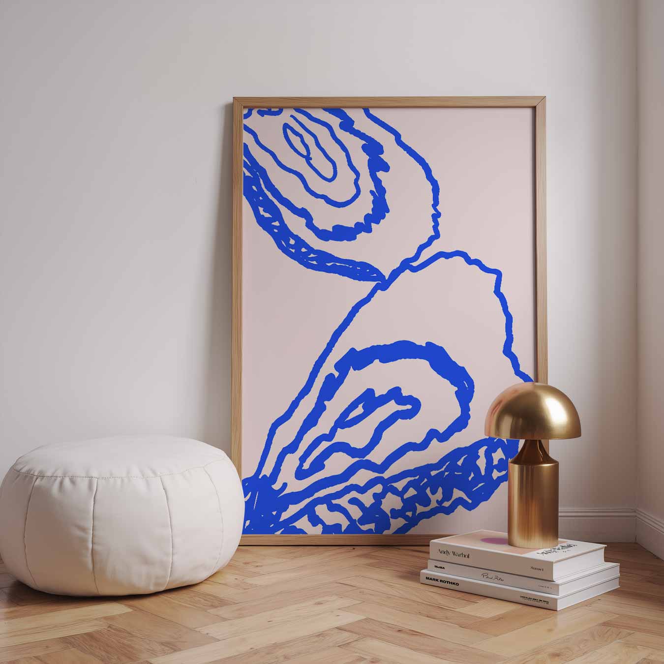 Elegante Oesterlijnen Poster-WallArtistic