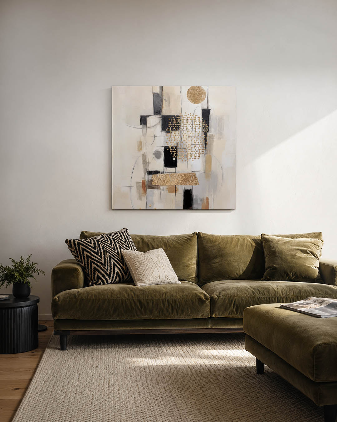Geometrische compositie Kunstwerk