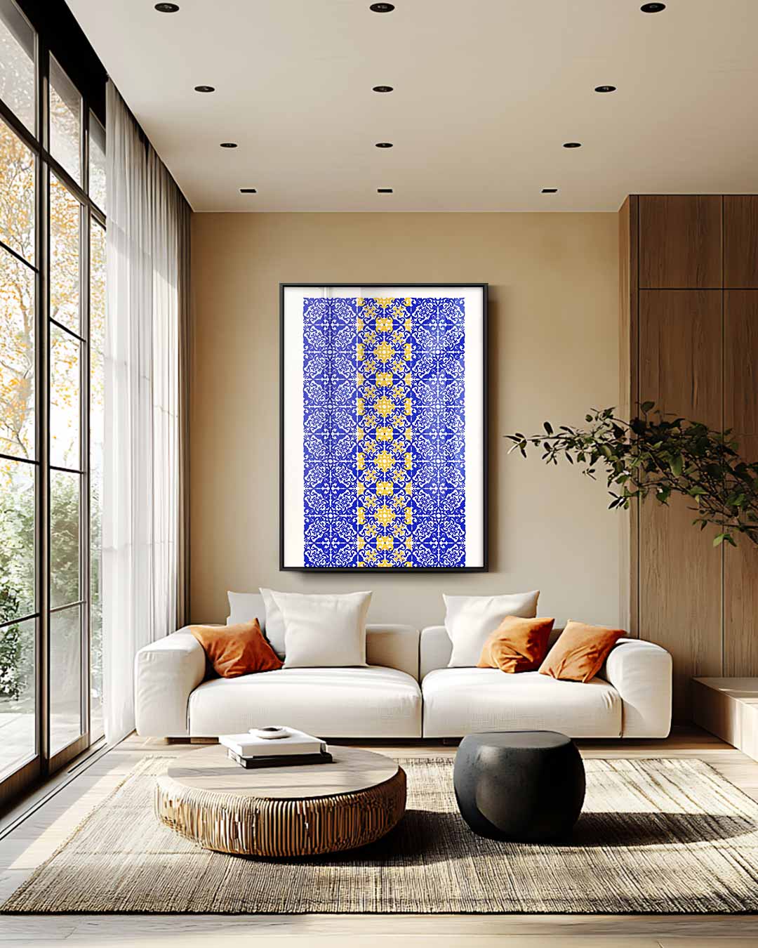 Klassieke Koninklijke Patronen Kunstwerk-canvas-dibond-plexiglas-wanddecoratie-WallArtistic